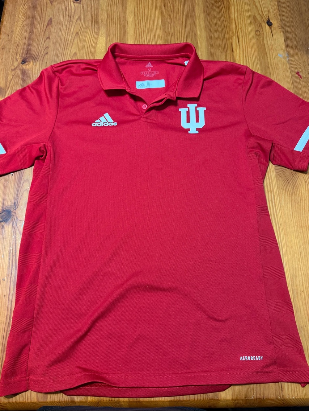 adidas Red Indiana University Polo Shirt